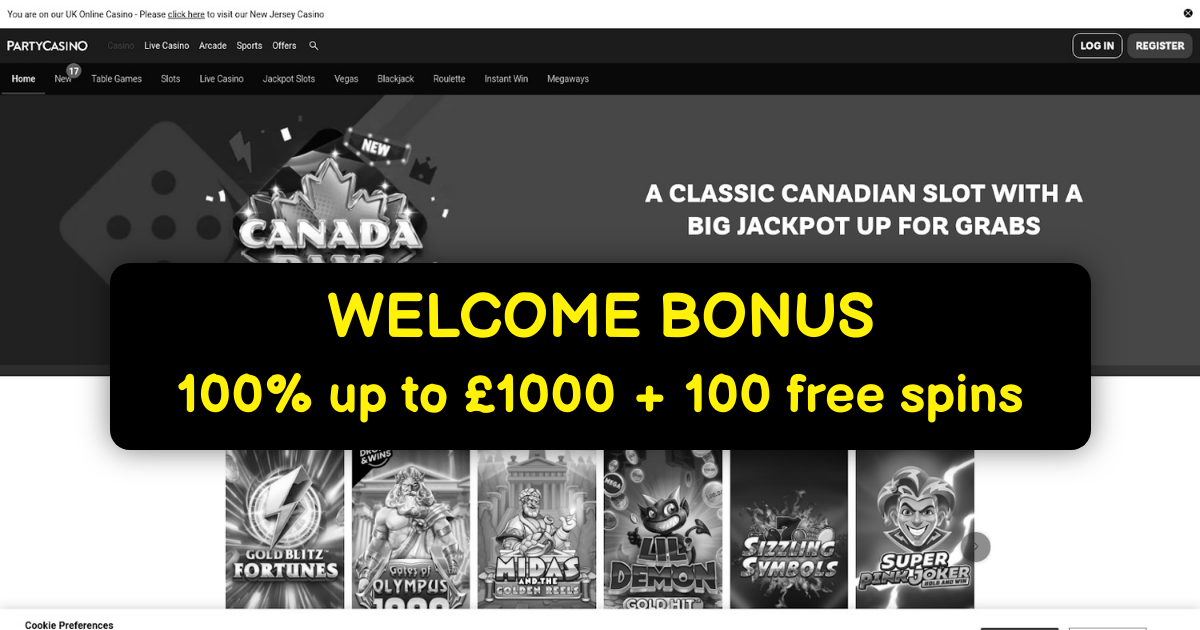Party Casino UK: Top Online Slots with Big Bonuses & Free Spins