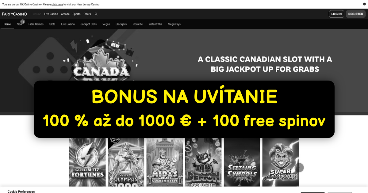 Party Casino Slovensko: Najlepšie sloty a bonusy
